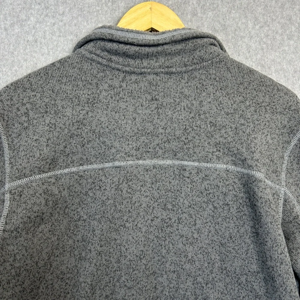 The North Face Gordon Lyons Full Zip Fleece Jacket Gray Heather Gorp Mens Medium